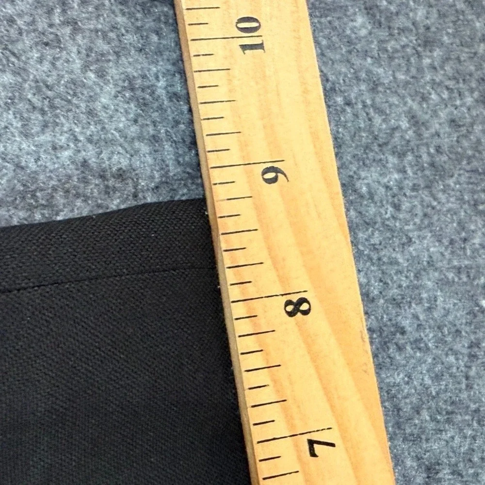 Proper Cloth Black 100% Merino Wool Pleated Dress Pants Flannel Trouser 36x31